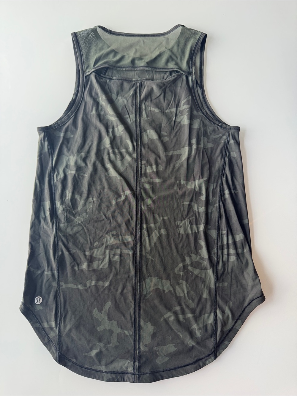 lululemon athletica Women’s Camo Black & Dark Green tank